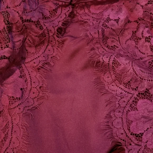 NWT Lulus Backless Lace Skater Dress Plum Small - Picture 8 of 8